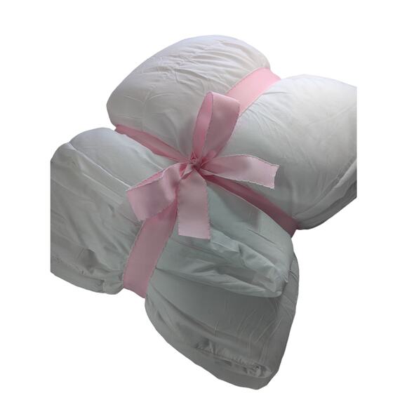 UTOPIA! PURE WHITE, BOXED EDGE, QUILTED DOWN ALTERNATIVE COMFORTER! SZ FULL - Picture 13 of 14